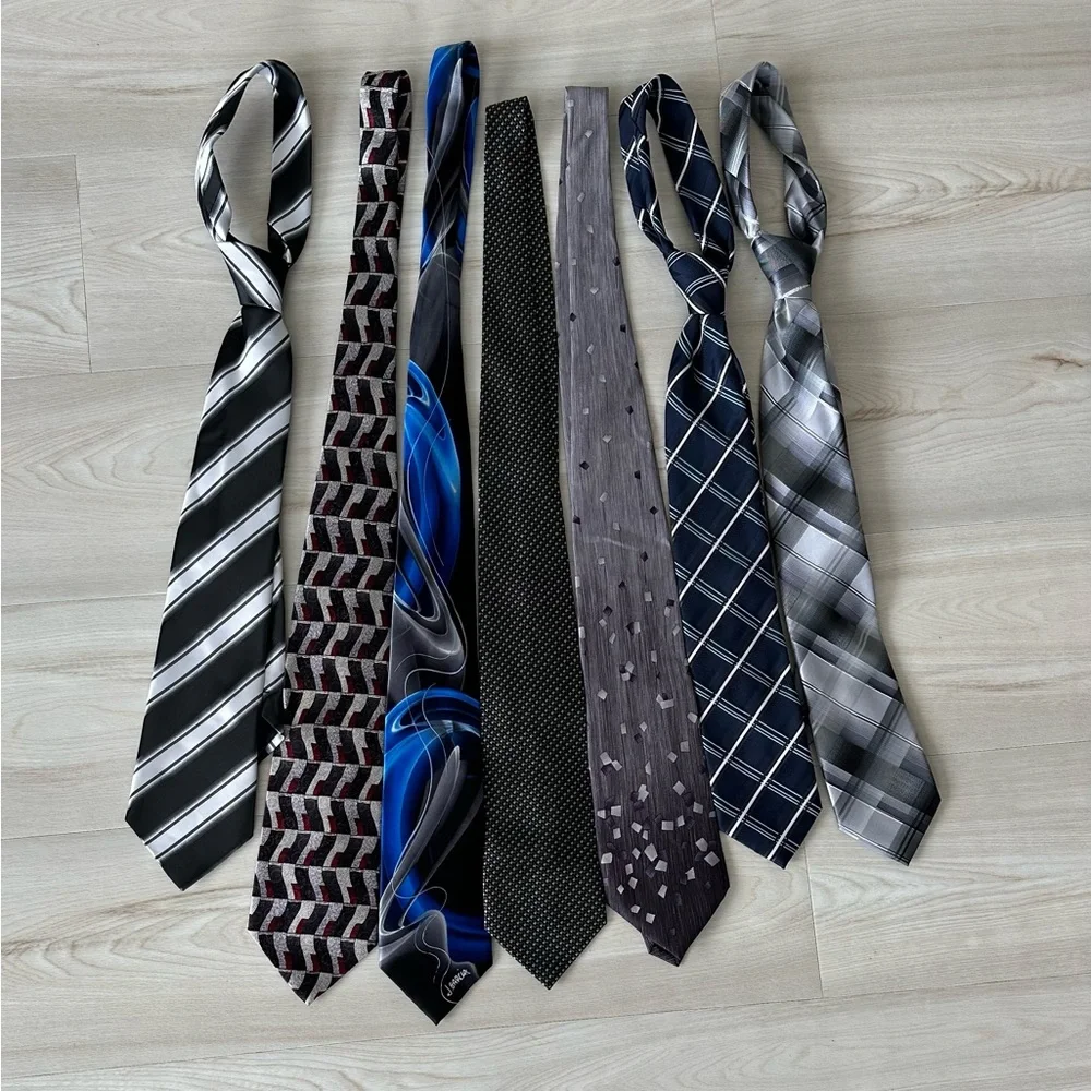Set of all different pattern ties - Picture 1 of 15